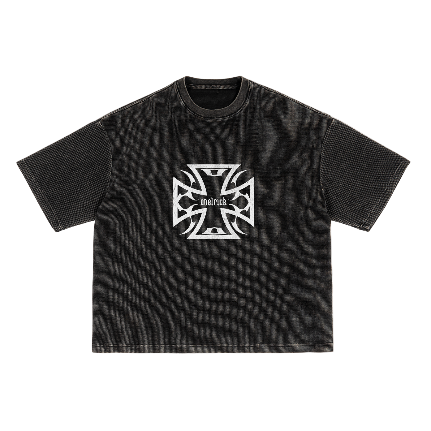 Tribal Iron Cross Waffle Tee – Onetrick