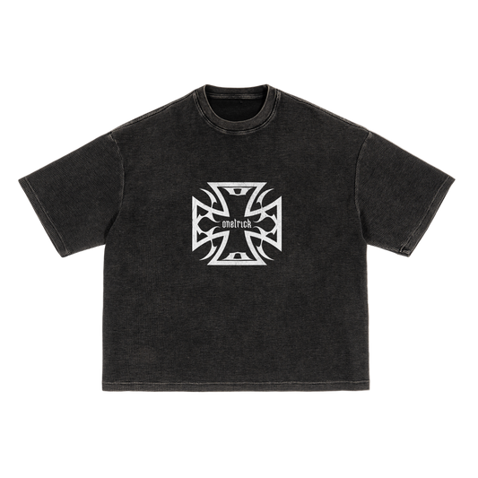 Tribal Iron Cross Waffle Tee